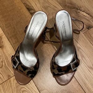 Dolce & Gabbana Leopard Print Women's Sandals